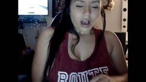 Gorgeous brunette trophy wife spreads and fingers her pussy. Masturbating Brunette Flaunts Her Big Natural Tits Reallifecam Porn