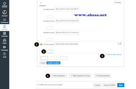 Pilihan jawaban terdiri atas kunci jawaban dan pengecoh (distractor).dalam penyusunan soal tes tertulis, penulis soal harus memperhatikan proses membuat soal pilihan ganda di lms moodle caranya beragam diantaranya: Tutorial Cara Membuat Kuis Di Learning Management System Lms Canvas Ahzaa Net