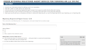 Compare cheapest Wyoming registered agent services
