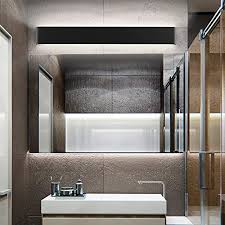 From ultra contemporary designs with shallow glass basins and waterfall taps, to rustic wood vanities with vessel sinks and matte black faucets, we've seen and loved them all. Ralbay Modern Black Bathroom Vanity Light 32 6inch Vanity Light For Bathroom 30w Up And Down Indoor Wall Lighting Fixtures Natural White 4000k Pricepulse