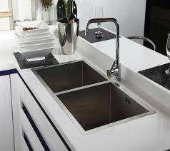 For modern kitchen settings, make sure to go with a sink style that has minimalist aesthetics, an angular form and a streamlined design. 15 Functional Double Basin Kitchen Sink Home Design Lover