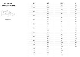 Diadora Size Chart