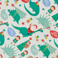 Usually ships within 6 to 10 days. Wilko 10m Festive Fiesta Dinosaur Christmas Wrapping Paper Wilko