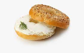 A bagel and cream cheese (also known as bagel with cream cheese) is a common food pairing in american cuisine, the cuisine of new york city, and american jewish cuisine, consisting in its basic form of a sliced bagel spread with cream cheese. Bagel With Cream Cheese Png Cream Cheese Bagel Png Transparent Png Kindpng