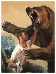 kill a bear using only their fists ...