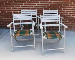 Reserved For Megan Pair Of Vintage White Wooden Folding Deck Blue Velvet Dining Chairs Restoration Hardware Dining Chairs Plastic Patio Chairs