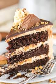 Peanut Butter Chocolate Layer Cake Reese S Cups Recipe Chocolate Layer Cake Recipe Layer Cake Filling Chocolate Layer Cake