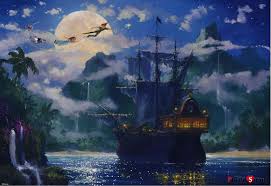 Jigsaw Puzzles 1000 Pieces Peter Pan Disney Tenyo 1000 416 Disney Fine Art Disney Art Peter Pan Art