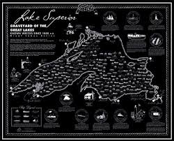 Lake superior magazine's circle tour map with summary distances and relative positions of cities along the route. Great Lakes Shipwreck Maps Lake Superior Store