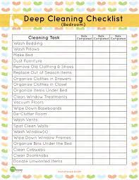 Printable Deep Cleaning Bedroom Checklist Mom It Forward Clean Bedroom Deep Cleaning Checklist Deep Cleaning Bedroom Checklist