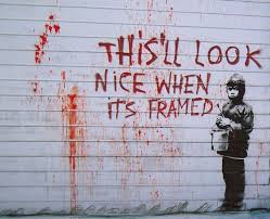 Banksy Canvas Print This Ll Look Nice Etsy Street Art Banksy Street Art Graffiti Street Art