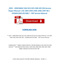 I want to ask.is it expensive.and. 1992 1998 Bmw 318i 323i 325i 328i M3 E36 Service Repair Manual