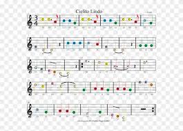 Find the violin sheet music for ode to joy on jellynote, to play with the piano accompaniment using the band mode. Color Coded Easy Violin Sheet Music For Cielito Lindo Sheet Music Notes Chart Clipart 3307978 Pikpng