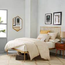 Stella Metal Bed Brass Unique Bed Frames Gold Bed Modern Upholstered Beds