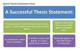 Your thesis should be stated somewhere in the opening paragraphs of your the kind of thesis statement you write will depend on the type of paper you are writing. A Good Example Of A Thesis Statement Start School Now