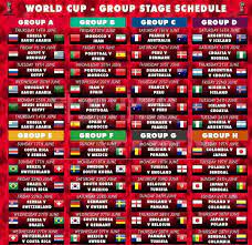 World Cup Group Stage Schedule Worldcup Fifaworldcup Worldcup2018 Football Soccer Futbol Futebol World Cup Groups Russia World Cup World Cup