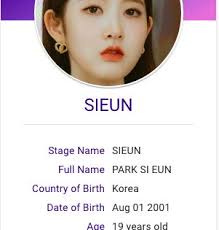 Sieun Stayc Profile Kpop Girl Groups Pop Up Bar