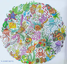 Download Ccecilia On Instagram My Very Colourful Undersea World Decided To Leave The Ba Lost Ocean Coloring Book Ocean Coloring Pages Johanna Basford Coloring Book