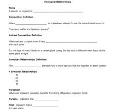 One of the greatest benefits is that it is something that will improve the relationship between teachers and students. Ecological Relationships Worksheet Answers Promotiontablecovers