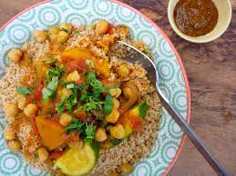 Stir in butternut squash, chickpeas, potatoes, turnips, carrots, harissa, tomato paste, and salt. Moroccan Chickpea And Pumpkin Stew With Cous Cous The Back Yard Lemon Tree