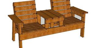 How To Build A Double Chair Bench With Table Free Plans Outdoor Furniture Plans Diy Projects Plans Diy Patio Furniture