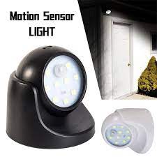 The lamps are adjustable up to 180 degrees of motion detection in. 360 Battery Operated Indoor Outdoor Night Light Garden Motion Sensor Security Led Light Lamp Wish