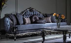Maybe you would like to learn more about one of these? Casa Padrino Luxury Baroque Sofa Blue Gold Handmade Living Room Sofa With Elegant Pattern And Decorative Pillows Magnificent Living Room Furniture In Baroque Style
