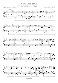 Cinta luar biasa lirik chord piano. Doyoung Haechan Cinta Luar Biasa Orig Andmesh Kamaleng Sheet Music For Piano Solo Download And Print In Pdf Or Midi Free Sheet Music For Cinta Luar Biasa By Andmesh