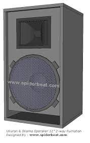 Ukuran Box Speaker 12 Inch Rumahan 2 Way 1 Tweeter Corong