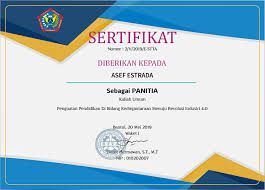 Contoh Piagam Penghargaan Dalam Bahasa Inggris