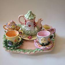 Girls Personalized Tea Set Whimsical Mix N Match Etsy In 2021 Childrens Tea Girl Personalized Whimsical