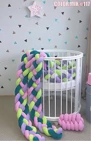 Braided Crib Bumper Knot Pillow Knot Cushion Decorative Knot Pillow Knot Cushion Crib Bumper