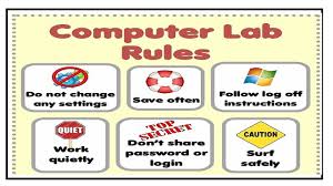 Computer Bulletin Boards Computer Lab Rules Computer Lab
