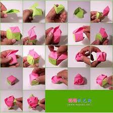Cube Instructionsorigami Magic Cubeorigami Rose Diagram Origami Rose Origami Crafts Origami Magic Rose Cube