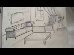 Oturma Odasi Nasil Cizilir How To Draw A Living Room Oturma Odasi Resim Sanati Cizimler