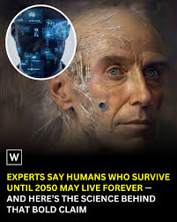 Scientists say there's a year coming when humans may be able to outpace  aging itself — and if you're alive then, you could theoretically live  forever. It's a mind-bending prediction that has