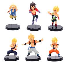 Us 9 49 6 Pcs Lot Dragon Ball Z Gogeta Goku Kid Vegeta Super Saiya 4 Gohan Q Ver Action Figure Dbz Pvc Model 13cm In Action Toy Figures From Toys