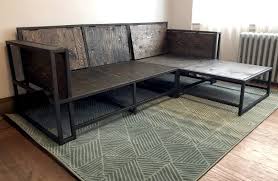 You could easily fit three adults without rubbing knees and elbows. How To Make A Modern Metal Wood Sectional Sofa 9 Steps With Pictures Instructables