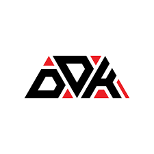 DDK triangle letter logo design with triangle shape. DDK triangle logo  design monogram. DDK triangle vector logo template with red color. DDK  triangular logo Simple, Elegant, and Luxurious Logo. DDK 10207457 Vector