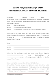 We did not find results for: Surat Perjanjian Kerja Sama Inhouse Training