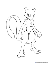 Free kids coloring pages pokemon coloring pages coloring pages to print coloring for kids mew and mewtwo pokemon mewtwo pokemon characters names beyblade characters printable coloring sheets. Pokemon Mewtwo 02 Coloring Page Coloring Page Central