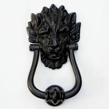 Black Lion Head Door Knocker First impressions matter, after all.