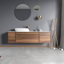Crafted of manufactured wood and premium ceramic, this. Tona Forest Series Floating Walnut Single Sink Vanity Global Sources