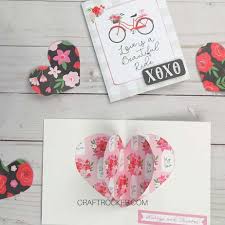 This is how the outside of the card will look like. How To Make A Pop Up Heart Card Craft Rocker