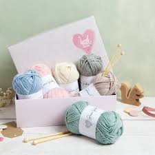 Currently includes washcloths, afghan squares, dishcloths, blanket squares, and dolls with teddy bears and icecreams. Agnes Cow Knitting Kit By Wool Couture Notonthehighstreet Com