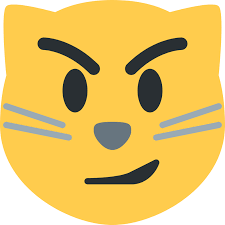 As opposed to the cat face emoji 🐱, the cat emoji, 🐈, shows the whole kitty and caboodle to signify our feline pets. Cat Face With Wry Smile Emoji Meaning With Pictures From A To Z