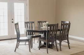 See more ideas about maple dining table, coffee table wood, dining table. Sterling Solid Maple Table With Mineral Finish 4 Three Slat Chairs By Gascho