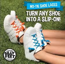 Silly Feet No Tie Shoelaces 10 Pairs Neon Shoe Laces Tie Shoes Elastic Shoe Laces