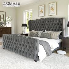 Luxury Tufted Headboard Velvet Fabric