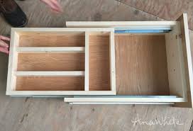 Kitchen Drawer Organizer Adding A Double Drawer To Existing Cabinet Ana White Kitchen Drawer Organization Kitchen Drawers Drawer Organisers